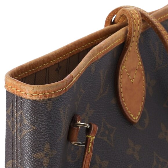 Louis Vuitton Neverfull MM Monogram Tote Bag M40156 Brown Canvas - Picture 6 of 11
